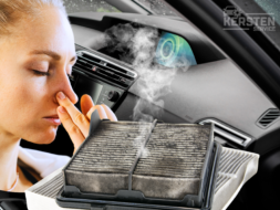 Dirty car cabin filter