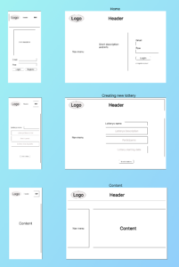 Christmas Raffle wirefreame