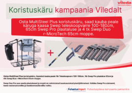 Vileda MultiSteel cleaning trolley