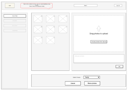 Website wireframe