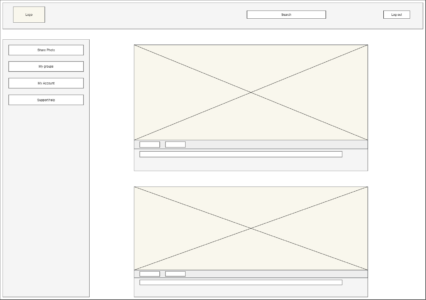 Website wireframe