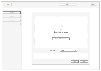 Website wireframe