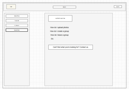 Website wireframe